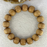 Natural Wild Old India Sandalwood Bracelet 老山檀手链  22.58g 14.3 mm 16 Beads - Huangs Jadeite and Jewelry Pte Ltd