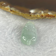 Type A Lavender Green Jadeite Pixiu Pendent A货紫绿色翡翠貔貅牌 4.83g 22.1 by 13.7 by 8.1 mm - Huangs Jadeite and Jewelry Pte Ltd