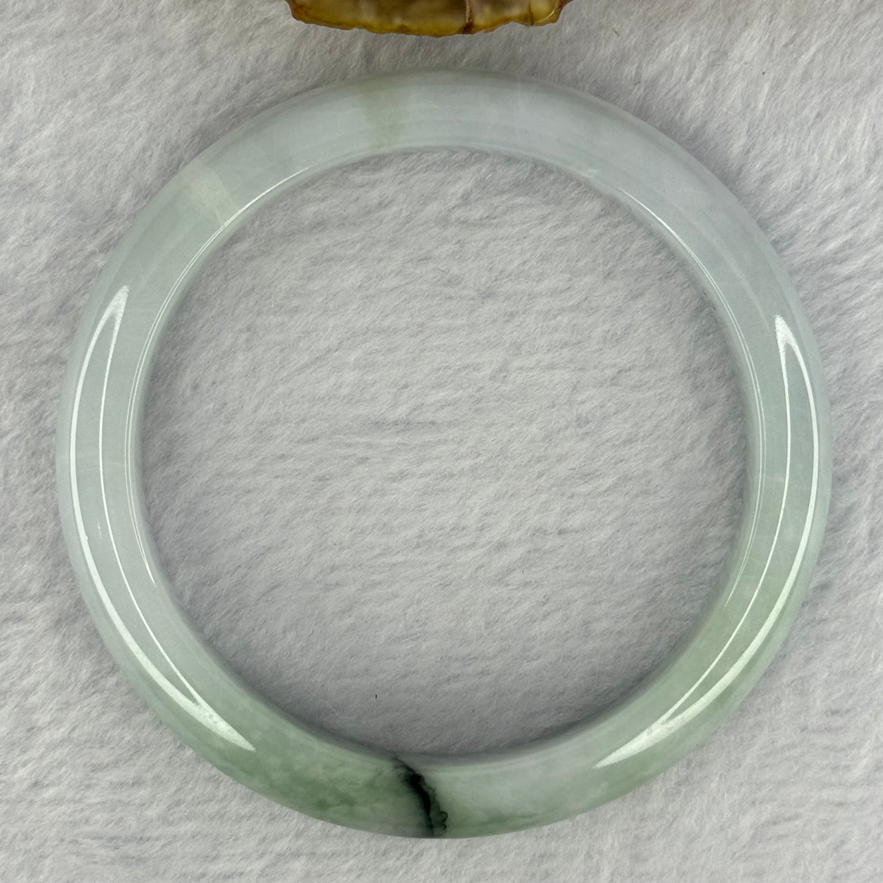 Type A Lavender with Light and Dark Green Patches Jadeite Bangle 48.57g Internal Diameter 58.2mm 11.1 by 8.0mm (Very Slight External Rough)