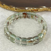 Natural Mixed Color Phantom Quartz Bracelet 27.15g 16cm 11.9 by 8.1 by 5.9mm 23 pcs - Huangs Jadeite and Jewelry Pte Ltd