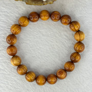 Natural Old Yabai Thuja Wood Beads Bracelet 老树崖柏手链 9.88g 16.5cm 10.2mm 19 Beads - Huangs Jadeite and Jewelry Pte Ltd