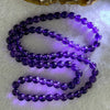 Good Grade Natural Amethyst Necklace 40.57g 52cm 7.5mm 78 Beads