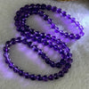 Good Grade Natural Amethyst Necklace 39.51g 7.3mm 79 Beads