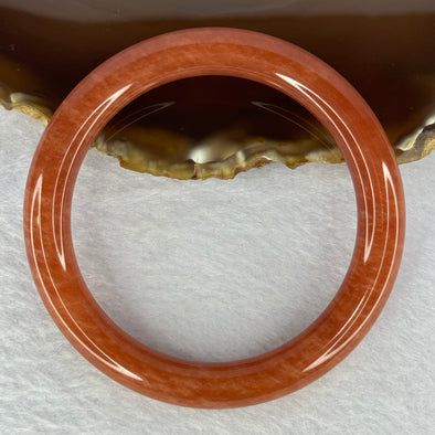 Red Quartzite Jade Bangle 天山玉手镯 Internal Diameter 61.0mm 49.43g 10.6 by 10.6mm