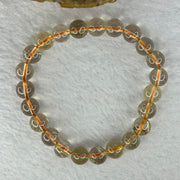 Natural Golden Rutilated Quartz Beads 天然金发水晶手链 19.90g 16cm 8.7mm 23 Beads - Huangs Jadeite and Jewelry Pte Ltd