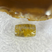 Good Grade Natural Golden Rutilated Quartz Crystal Lulu Tong Barrel 天然金顺发晶水晶露露通桶 
4.56g 18.1 by 11.8mm - Huangs Jadeite and Jewelry Pte Ltd