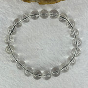 Natural Titanium Rutilated Clear Quartz 22.56g 16cm 9.3mm 21 Beads - Huangs Jadeite and Jewelry Pte Ltd