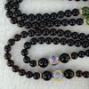 Natural Black Gold King Amber Beads with Crystals Necklace 天然黑金翁王琥珀项链 34.87g 80cm 13.2mm 1 Bead 8.9mm 4 Beads 8.1 mm 1 Bead 6.4mm 108 Beads