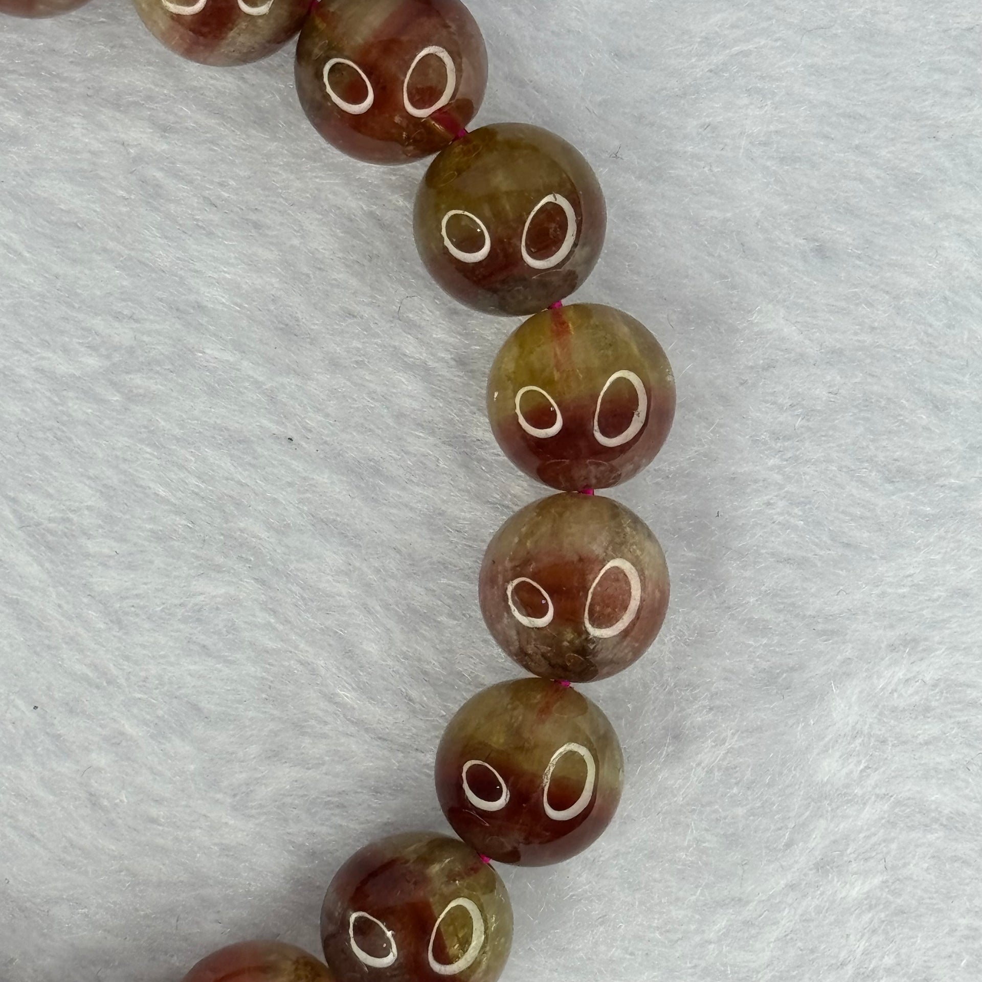 Above Average Natural Auralite 23 Bracelet 天然激光23手链 32.04g 17.5cm 10.7mm 19 Beads - Huangs Jadeite and Jewelry Pte Ltd