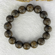 Natural Old Wild Malaysia Agarwood Bracelet (Sinking Type) 天然老野生马来西亚沉香手链 24.63g 19cm 14.2mm 16 Beads - Huangs Jadeite and Jewelry Pte Ltd