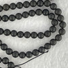 Natural Dark Matt Black Amber Beads Necklace 天然大黑天翁琥珀项链 10.22g 56cm 7.5mm 1 Bead 5.4mm 108 Beads