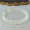 White with Green Piao Hua Quartzite Jade Bangle 天山玉手镯 Internal Diameter 57.8mm 44.10g 11.9 by 11.5mm