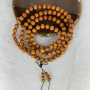 Natural High Oil Yabai Wood 高油崖柏 Beads Necklace 58.72g 10.2 mm 111 Beads / 7.7 mm 6 Beads - Huangs Jadeite and Jewelry Pte Ltd