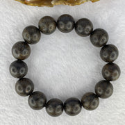 Natural Old Wild Indonesia Agarwood Beads Bracelet (Sinking Type) 天然老野生印尼沉香珠手链t 22.80g 13.7 mm 15 Beads - Huangs Jadeite and Jewelry Pte Ltd