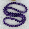 Good Grade Natural Amethyst Necklace 40.44g 52cm 7.3mm 79 Beads