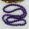 Good Grade Natural Amethyst Necklace 39.39g 52cm 7.2mm 79 Beads