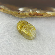 Natural Golden Rutilated Quartz Pixiu Charm/Pendent 3.78g 20.0g by 12.1 by 9.3mm - Huangs Jadeite and Jewelry Pte Ltd