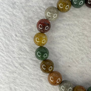 Natural Mixed Colour Phantom Quartz Bracelet 24.23g 16cm 9.8mm 20 Beads - Huangs Jadeite and Jewelry Pte Ltd