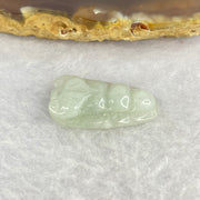 Type A Green Pea Pod Jadeite 2.89g 12.4 by 23.7 by 5.4mm - Huangs Jadeite and Jewelry Pte Ltd