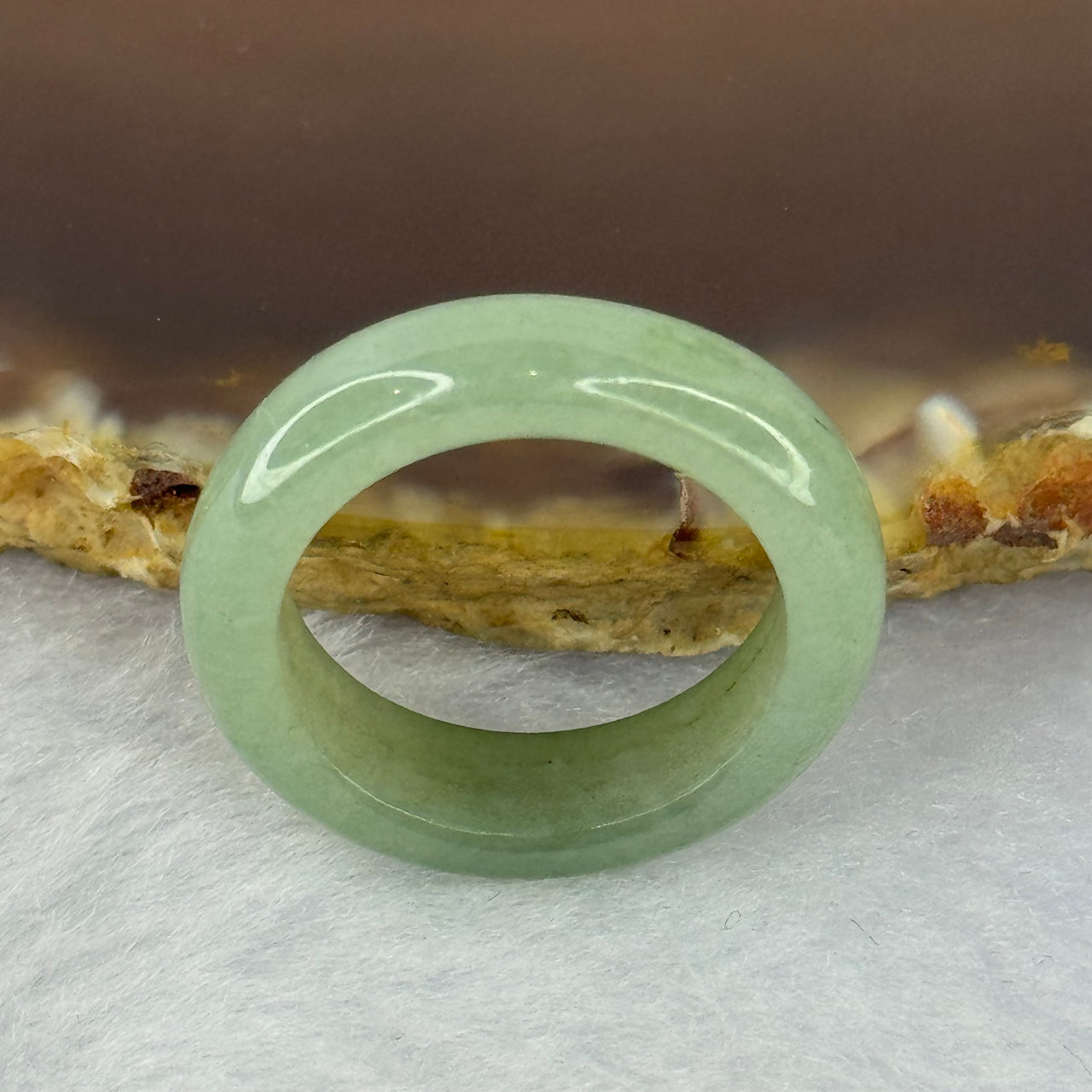 Type A Medium Green Jadeite Ring 3.64g 6.1 by 3.5mm US7/HK15.5 (External Line)