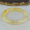 Transparent Yellow Orange Quartzite Jade Bangle 天山玉手镯 Internal Diameter 52.5mm 44.15g 10.8 by 10.3mm