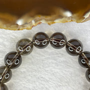 Natural Smoky Quartz Bracelet 42.19g 18cm 12.3mm 17 Beads - Huangs Jadeite and Jewelry Pte Ltd