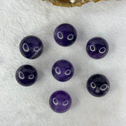 Natural Amethyst 7 Sphere Ball Set 203.03g 77.4 by 40.1 by 19.9mm 7 Sphere Balls - Huangs Jadeite and Jewelry Pte Ltd