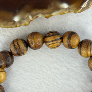 Natural Agarwood Beads Bracelet (Almost no Smell) 沉香木手链11.92g 18cm 12.3mm 17 Beads - Huangs Jadeite and Jewelry Pte Ltd