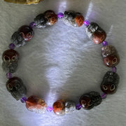 Natural Auralite 23 Pixiu Bracelet 天然极光23貔貅手链 44.73g 19.5cm each approx 16.5 by 12.2 by 11.7mm 11 Pixiu - Huangs Jadeite and Jewelry Pte Ltd