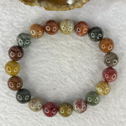 Natural Mixed Colour Phantom Quartz Bracelet 30.05g 17cm 10.6mm 19 Beads - Huangs Jadeite and Jewelry Pte Ltd