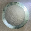 Transparent Slight Purple with Moss Green to Black Piao Hua Sodium Feldspar Jade Bangle 水沫玉手镯 Internal Diameter 59.6mm 76.93g 17.4 by 10.1mm