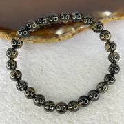 Natural Black Auralite Crystal Bracelet 黑极光手链 13.19g 7.4 mm 26 Beads - Huangs Jadeite and Jewelry Pte Ltd