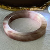 Transparent Purple Quartzite Jade Bangle 天山玉手镯 Internal Diameter 63.9mm 81.99g 13.6 by 11.0mm