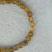 Natural Golden Rutilated Quartz Beads 天然金发水晶手链 9.89g 15cm 6.5mm 31 Beads - Huangs Jadeite and Jewelry Pte Ltd