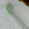 Type A Lavender Green Jadeite Dragon Hair Pin 26.30g 165.0 by 17.4 by 8.4mm