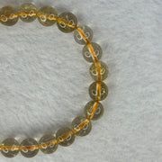 Natural Golden Rutilated Quartz Beads 天然金发水晶手链 14.74g 15cm 7.9mm 24 Beads - Huangs Jadeite and Jewelry Pte Ltd