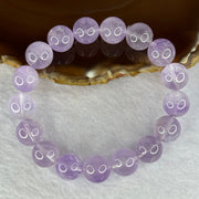 Natural Super 7 Amethyst Beads Bracelet 天然紫超七手链 47.95g 19cm 12.8mm 17 Beads - Huangs Jadeite and Jewelry Pte Ltd