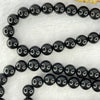 Natural Black Amber Beads Necklace 天然黑琥珀项链 39.36g 88cm 13.0mm 1 Bead 10mm 1 Bead 8.7mm 108 Beads