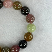 Good Grade Natural Tourmaline Beads Bracelet 好的天然碧玺珠手链 45.17g 17.5cm 11.9mm 17 Beads - Huangs Jadeite and Jewelry Pte Ltd