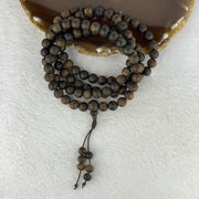 Natural Wild Vietnam Black Kynam Qi Nan Chen Xiang Mu Agarwood Beads Necklace (Sinking Type 沉水) 天然野生越南黑奇南沉香珠项链 29.28g 86 cm 8.3 mm 108 beads - Huangs Jadeite and Jewelry Pte Ltd