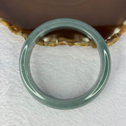 Type A Blueish Green Jadeite Bangle 57.08g 14.7 by 7.5mm Inner Diameter 55.5cm (Close to Perfect) - Huangs Jadeite and Jewelry Pte Ltd