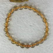 Natural Golden Rutilated Quartz Beads 天然金发水晶手链 13.10g 15cm 7.4mm 27 Beads - Huangs Jadeite and Jewelry Pte Ltd