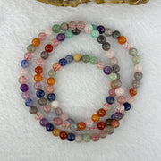 Natural Mixed Quartz Bracelet 天然多宝多圈手链手串 20.60g 5.4mm 105 Beads - Huangs Jadeite and Jewelry Pte Ltd