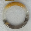 Transparent Purple White Yellow Quartzite Jade Bangle 天山玉手镯 56.3mm 39.75g 9.6 by 9.6mm