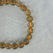 Natural Golden Rutilated Quartz Beads 天然金发水晶手链 14.53g 15cm 7.5mm 24 Beads - Huangs Jadeite and Jewelry Pte Ltd