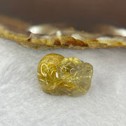 Good Grade Natural Golden Rutilated Quartz Pixiu Charm for Bracelet 天然金发水晶貔貅 5.34g 19.3 by 13.7 by 11.7mm - Huangs Jadeite and Jewelry Pte Ltd