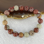 Australian Red Picture Jasper (Noreena Jasper) Bracelet 26.23g 10.3 mm 19 Beads - Huangs Jadeite and Jewelry Pte Ltd