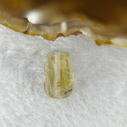 Good Grade Natural Golden Shun Fa Rutilated Quartz Pixiu Charm for Bracelet 天然金顺发水晶貔貅 1.98g 14.6 by 9.4 by 8.3mm - Huangs Jadeite and Jewelry Pte Ltd