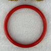 Natural Red Cinnabar Bangle with Inscription 20.10g Internal Diameter 58.0mm 10.0 by 5.9mm