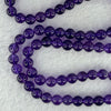 Good Grade Natural Amethyst Necklace 40.57g 52cm 7.5mm 78 Beads